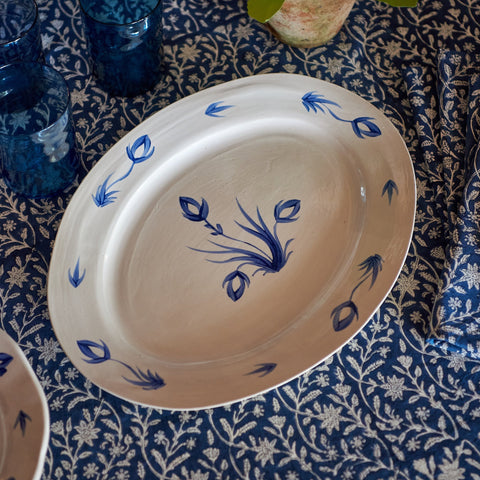 Blue Delft Floral Medium Platter