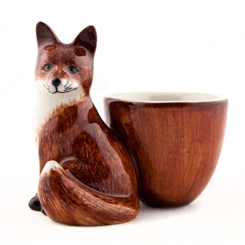 Fox with Egg Cup (Set of Two)