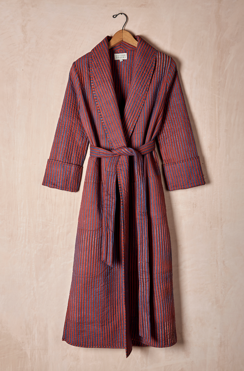 Unisex Quilted Cotton Robe