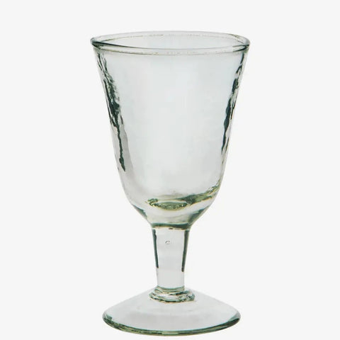 Hammered Wine Glass