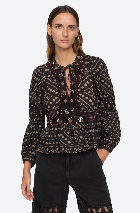 Maja Embroidery Top