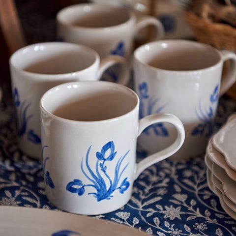 Blue Delft Floral Mug