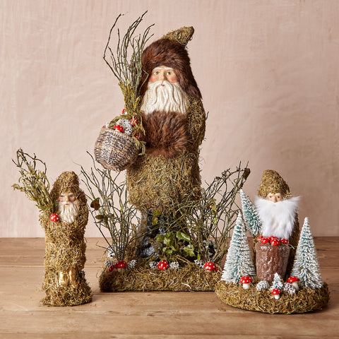 Moss Santa Claus Decorations