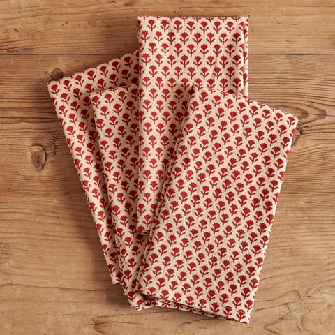 Red Carnation Napkin