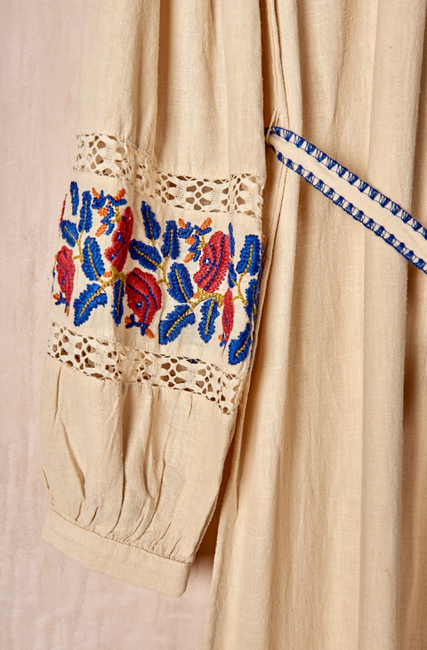 Nan Silk Embroidery Dress