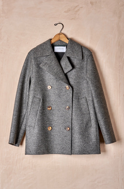 Felted-wool, Fleece-lined Peacoat