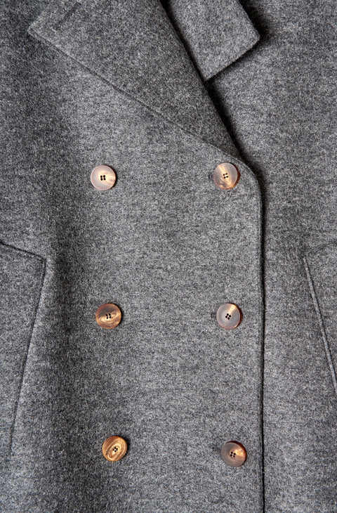Felted-wool, Fleece-lined Peacoat