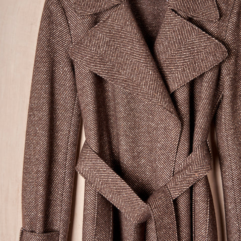 Military-style, Cashmere-wool Trench Coat