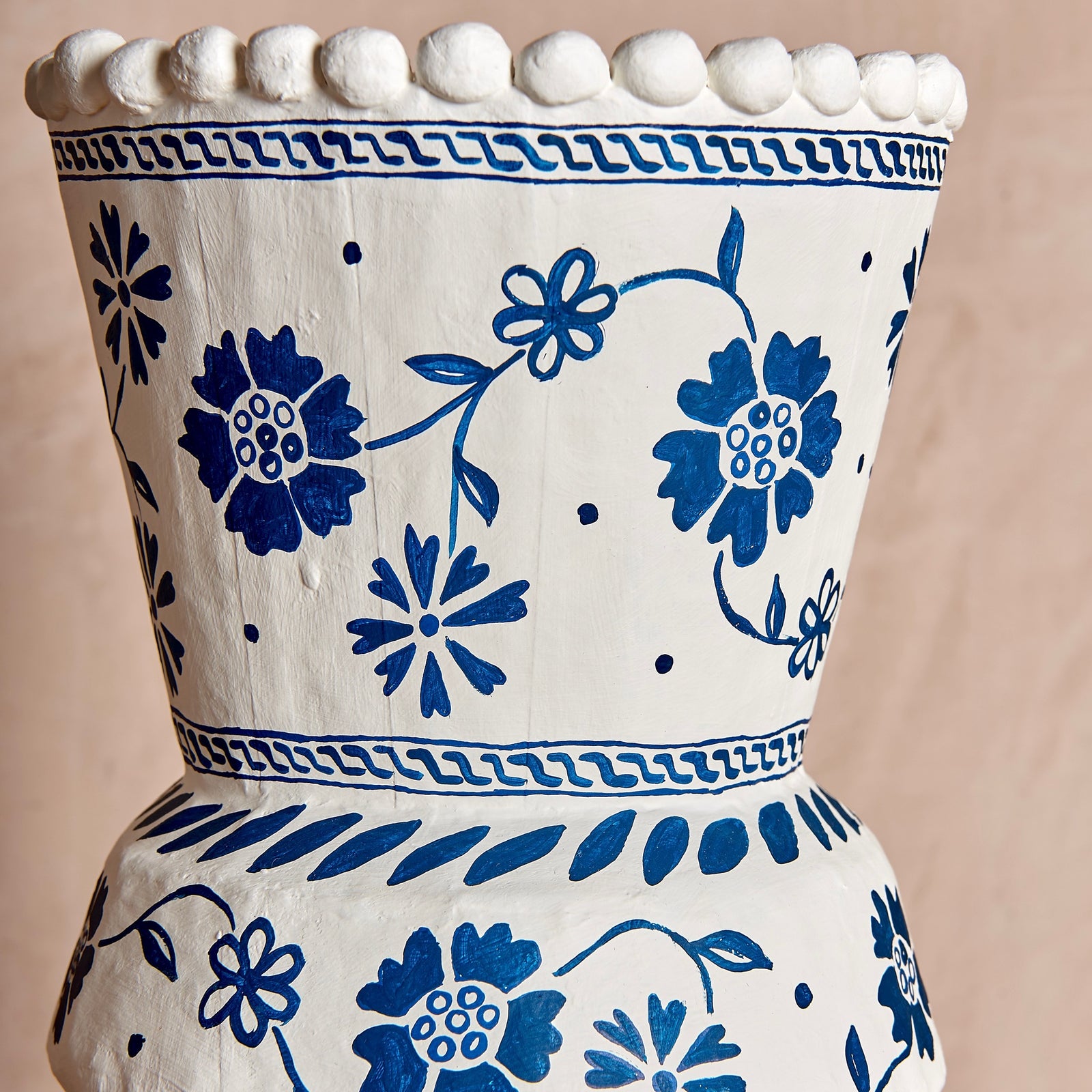 Handmade Papier-mâché Classic Urn Vase