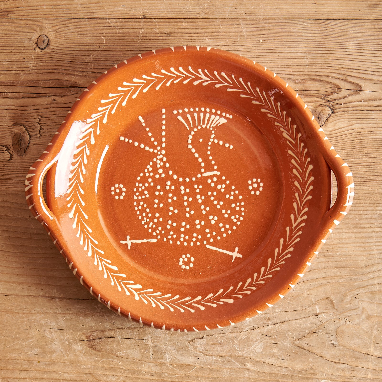 Portuguese Clay Shallow Serving Platter
