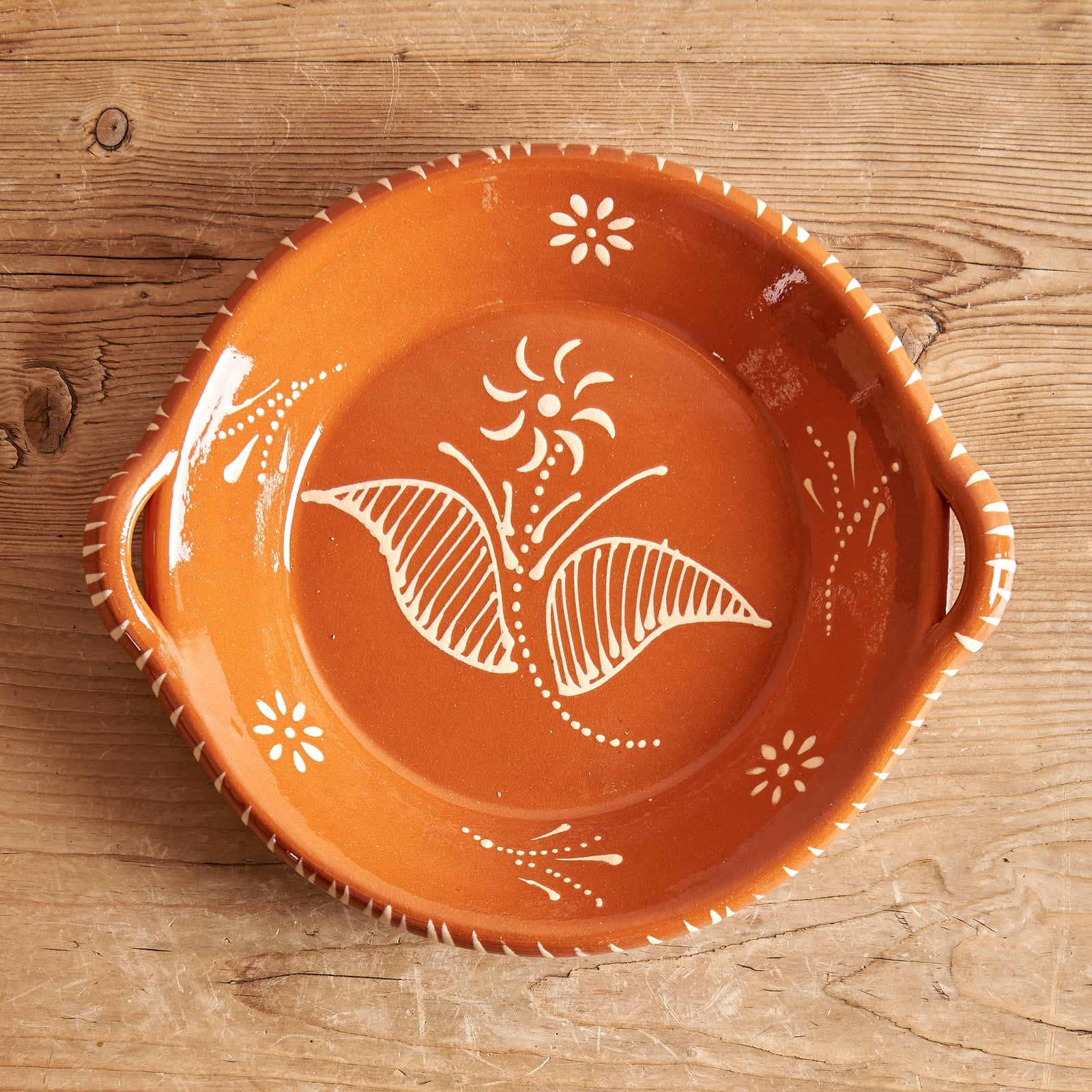 Portuguese Clay Shallow Serving Platter