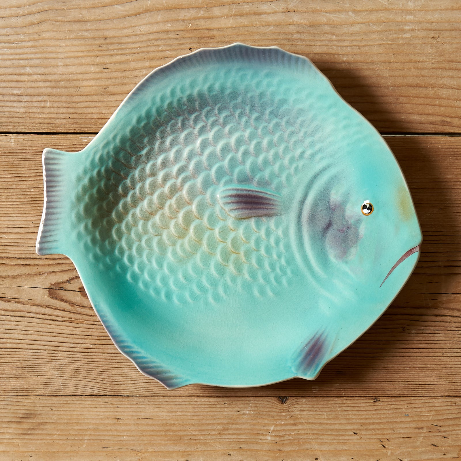 Vintage Art Deco Fish Plates, medium