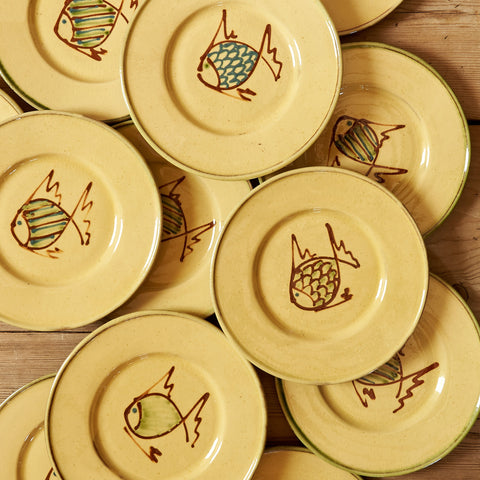 Handmade Fish Salad Plates