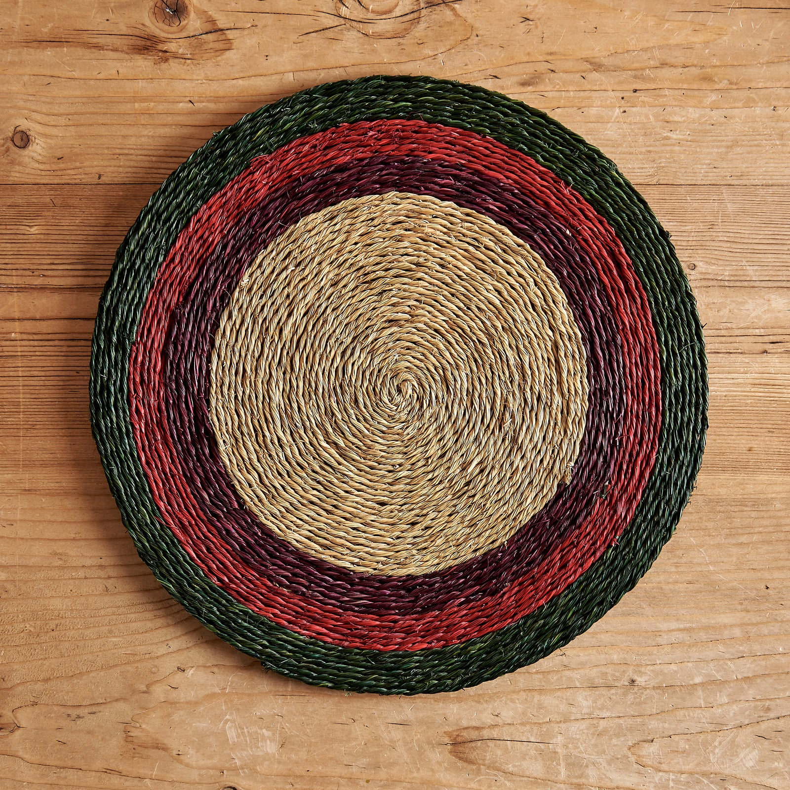Tri-Coloured Sisal Placemat