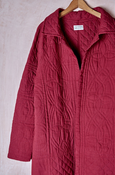Hand Quilted Duster Coat