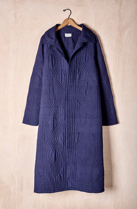 Hand-Quilted Duster Coat