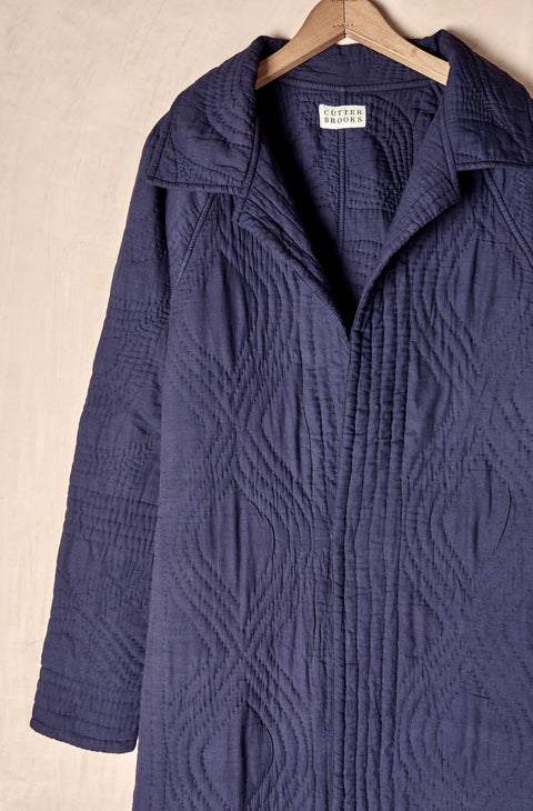 Hand-Quilted Duster Coat