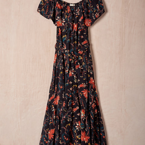 Skye Obsidian Silk Dress