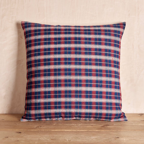French Vintage Plaid Cushion