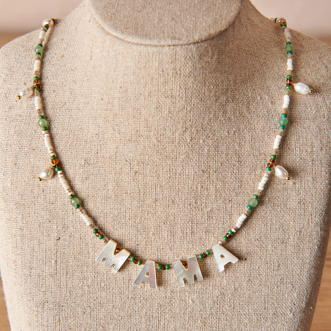MAMA Beaded Necklace