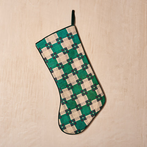 Vintage Kantha Stocking