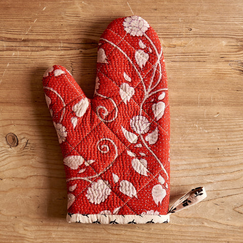 Kantha Quilt Oven Mitt