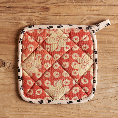 Kantha Quilt Pot Holder