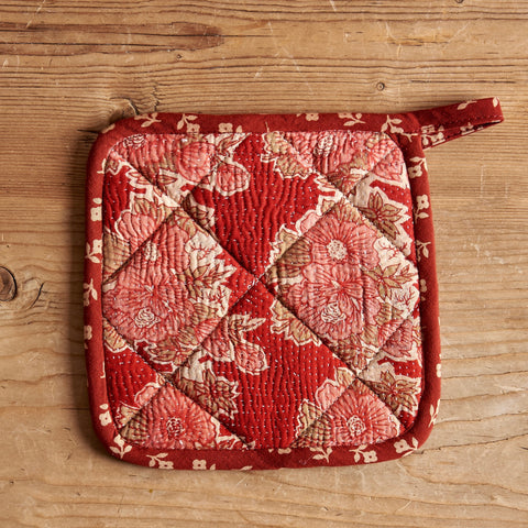 Kantha Quilt Pot Holder