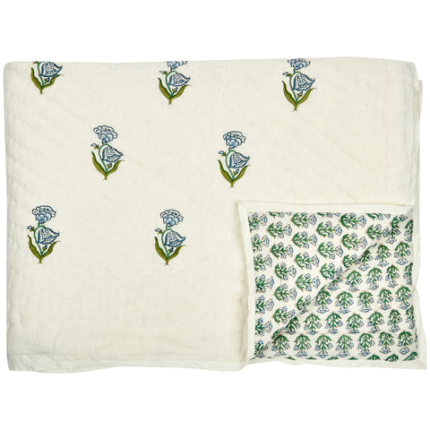 Double-Sided Hand-Quilted Bedspread