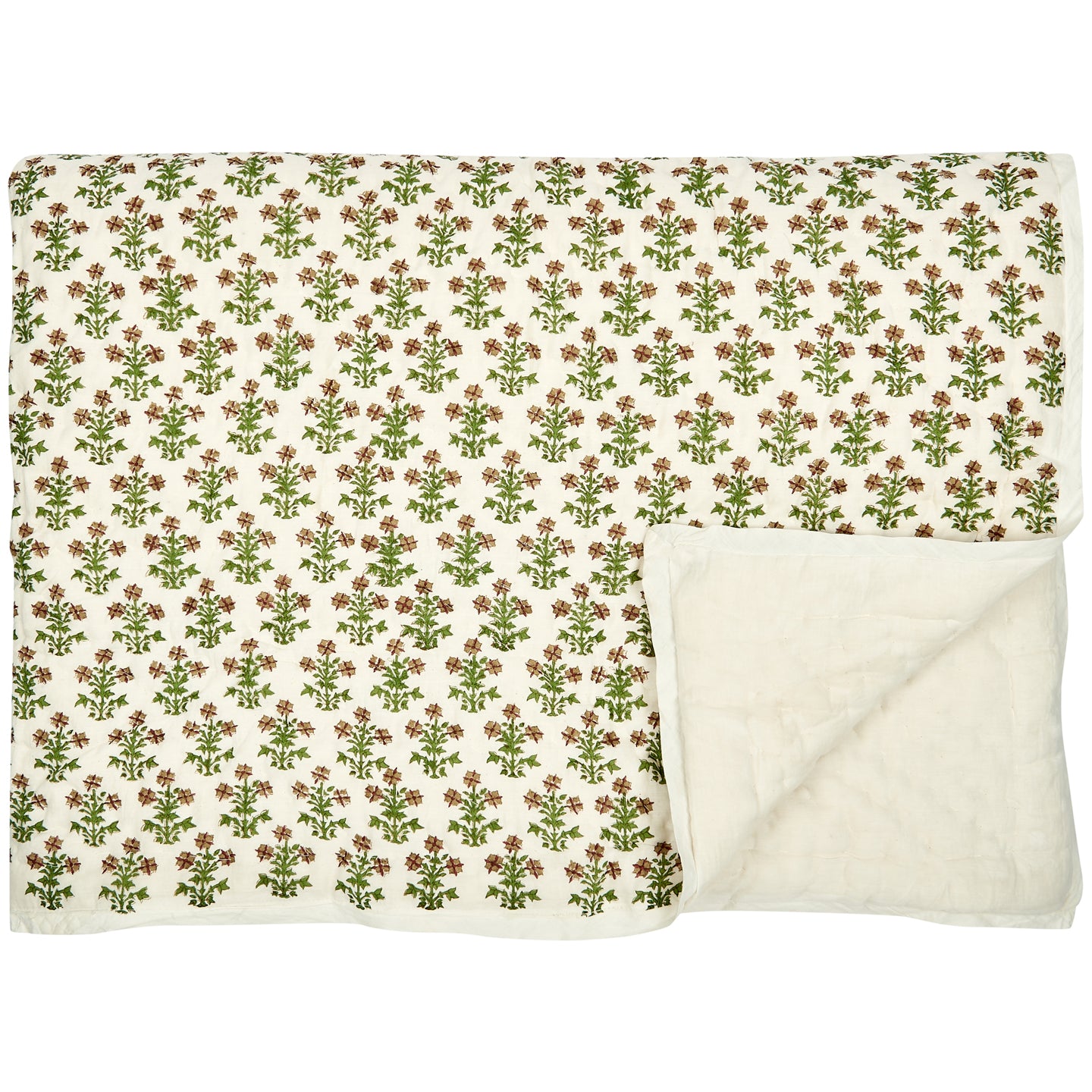 Double-Sided Hand-Quilted Bedspread