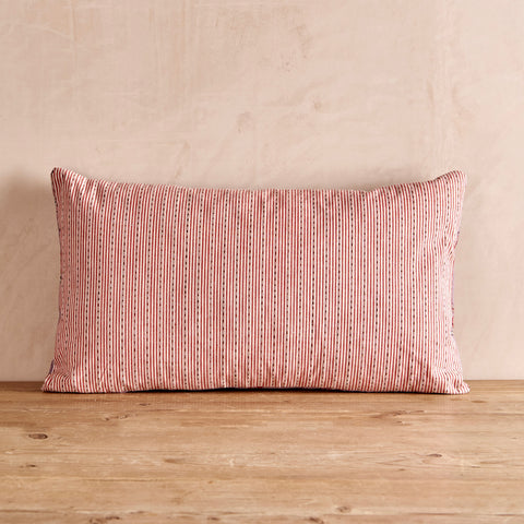 19th century French printed-cotton cushion