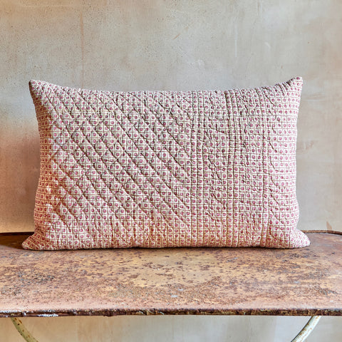 Circa 1810s French Quilted Cushion