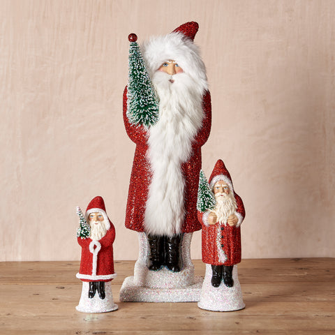 Glitter Santa Claus Decorations