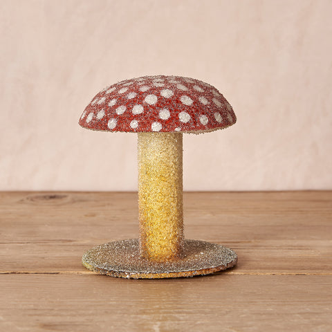 Hand-painted Beaded Mushroom Decorations