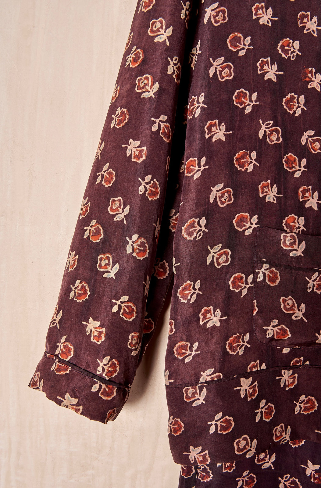 Jaipur Rose Silk "Hostess Pyjamas"