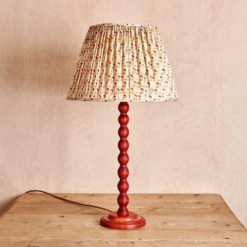 Bobbin Lamp Base (Red Oak)