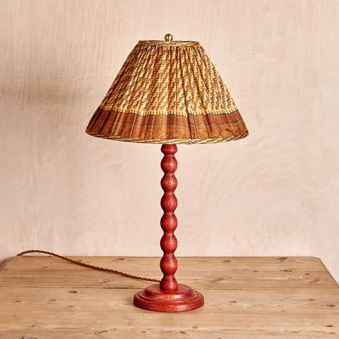 Bobbin Lamp Base (Red Oak)