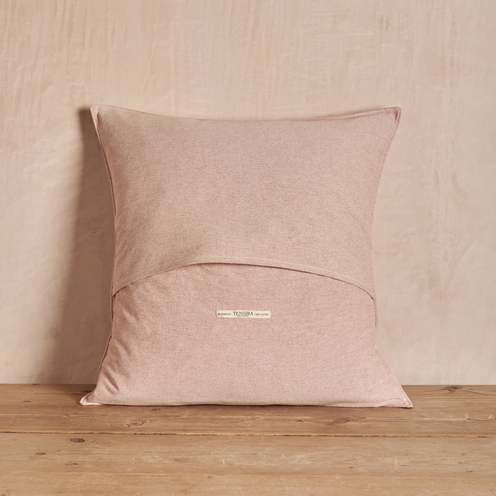 Pink Chambray Cushion Cover