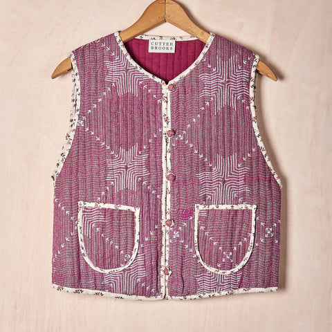 Quilted Kantha Vest