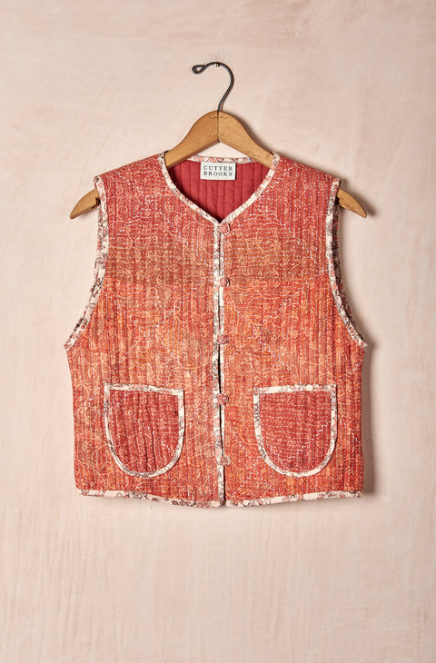 Quilted Kantha Vest