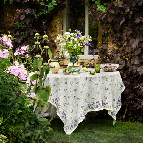 Block Print Cotton Tablecloth