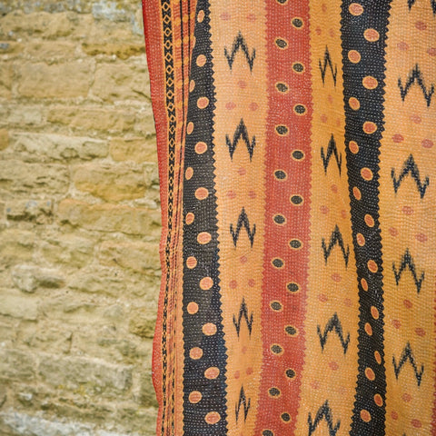 Vintage Indian Kantha Quilt