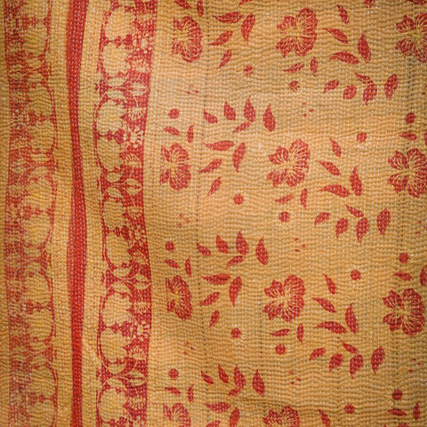 Vintage Indian Kantha Quilt