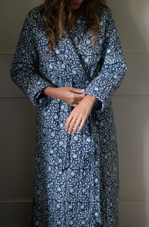 Quilted Cotton Robe