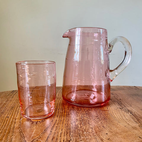 Orchid Mouth Blown Tumbler