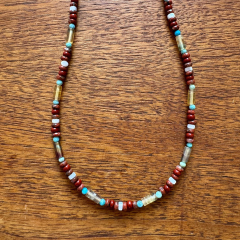 Red Beaded Necklace