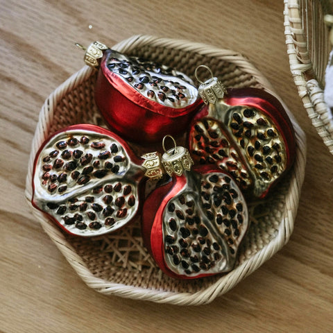 Pomegranate Glass Ornament