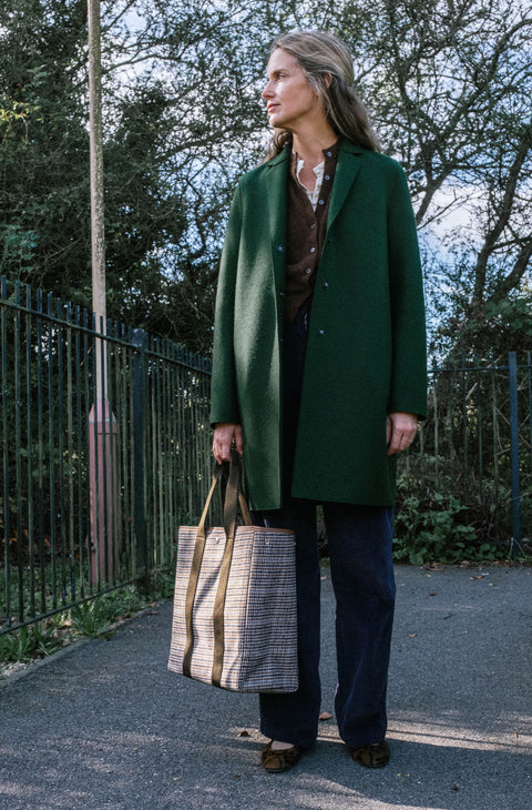 Felted-Wool Cocoon Coat