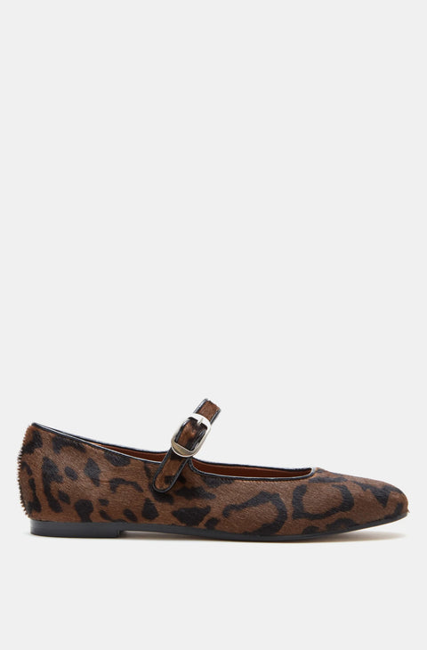 Mary Jane Pony Leopard Shoe
