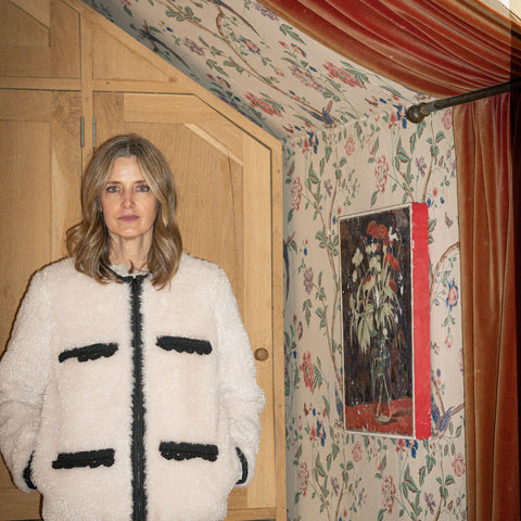Harper Faux Fur Crochet Jacket